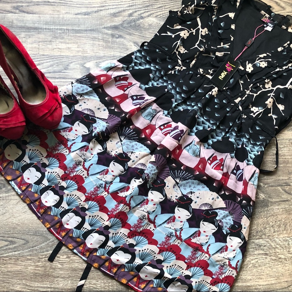 NEW- Yumi London Women's Geisha Dress - Picture 4 of 7